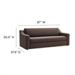 Liora Sofa in Chocolate Brown