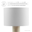 Modway Zenith Table Lamp With Fabric Drum Shade in Travertine
