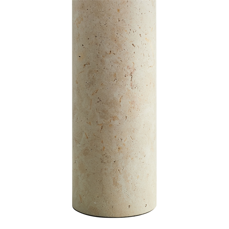 Modway Zenith Table Lamp With Fabric Drum Shade in Travertine