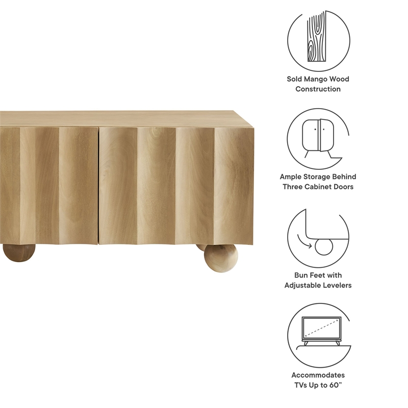 Modway Sorren TV Stand in Natural