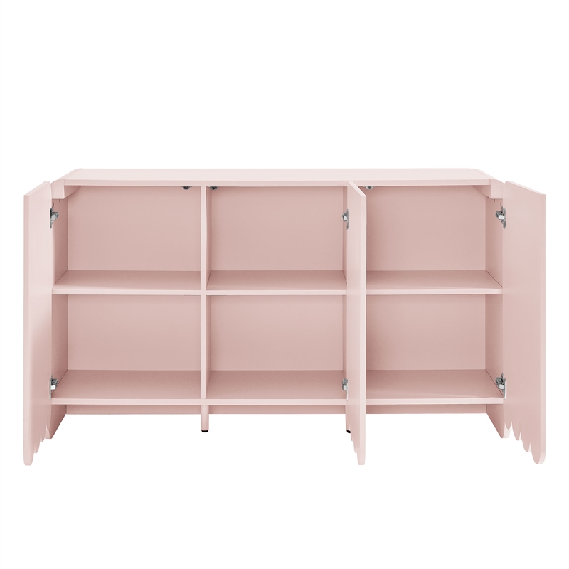 Modway Dahlia Sideboard Storage Cabinet in Soft Pink