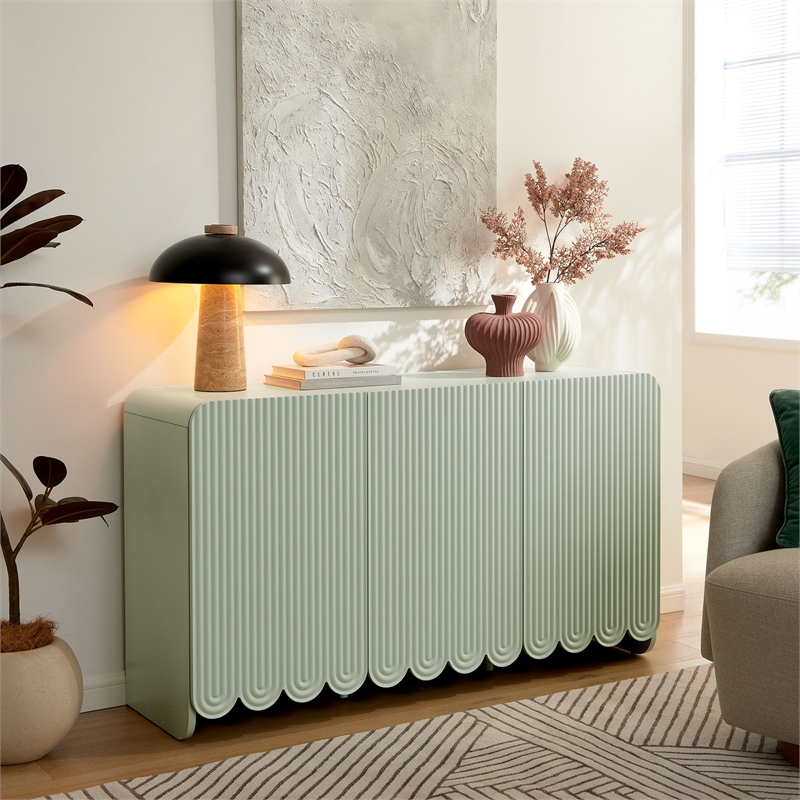 Modway Dahlia Sideboard Storage Cabinet in Sage