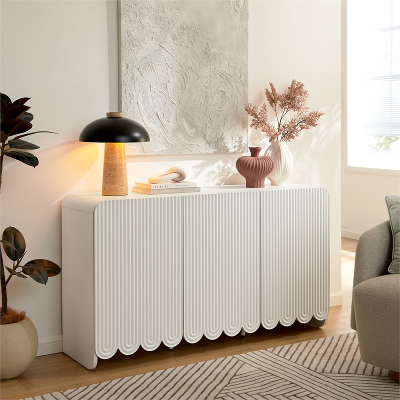 Modway Dahlia Sideboard Storage Cabinet in White