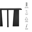 Porter Console Table in Black