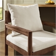 Remington Wood Fabric Bar Stool in Salt