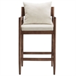 Remington Wood Fabric Bar Stool in Salt