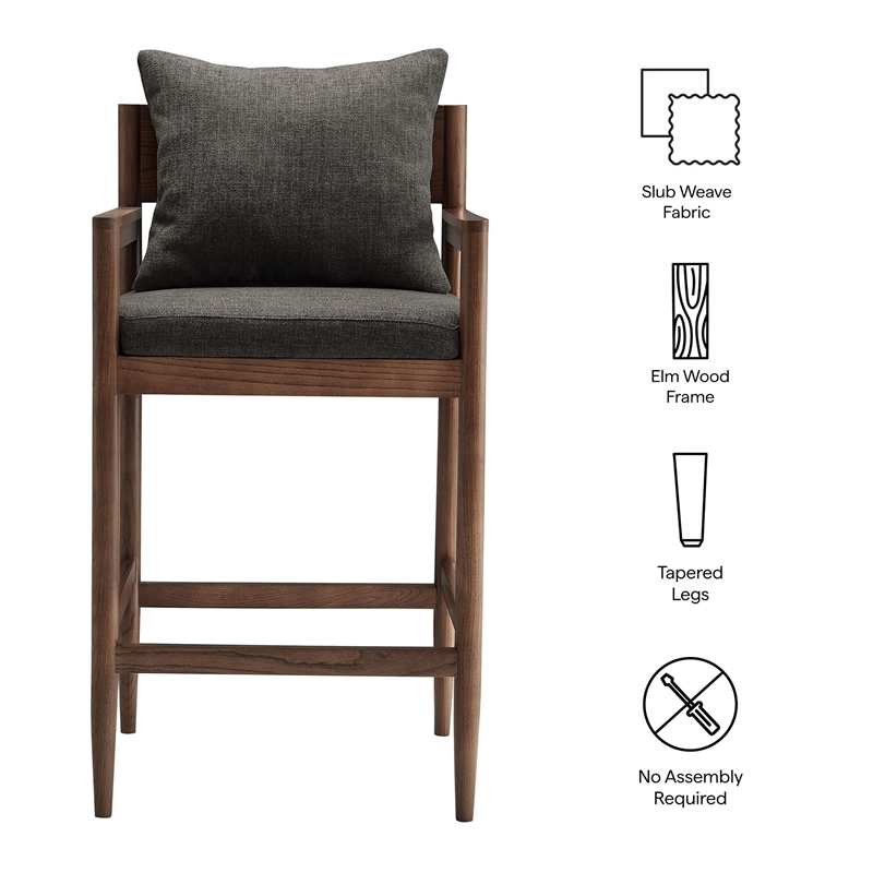 Remington Bar Stool in Charcoal
