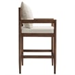 Remington Wood Fabric Counter Stool in Salt