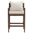 Remington Wood Fabric Counter Stool in Salt