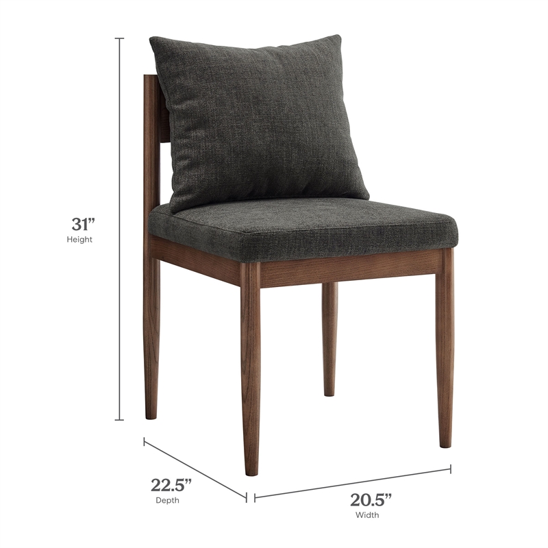 Remington Dining Side Chair in Charcoal