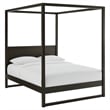 Alva Canopy Platform Bed in Smoked Oak