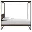 Alva Canopy Platform Bed in Smoked Oak