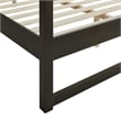 Alva Canopy Platform Bed in Smoked Oak