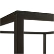 Alva Canopy Platform Bed in Smoked Oak