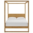 Alva Canopy Platform Bed in Oak