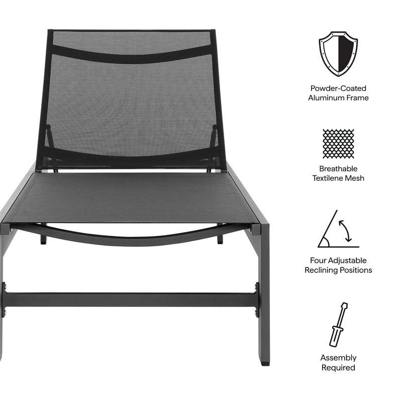 Tahoe Chaise Lounge in Gray