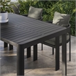 Tahoe Aluminum Extendable Dining Table in Gray