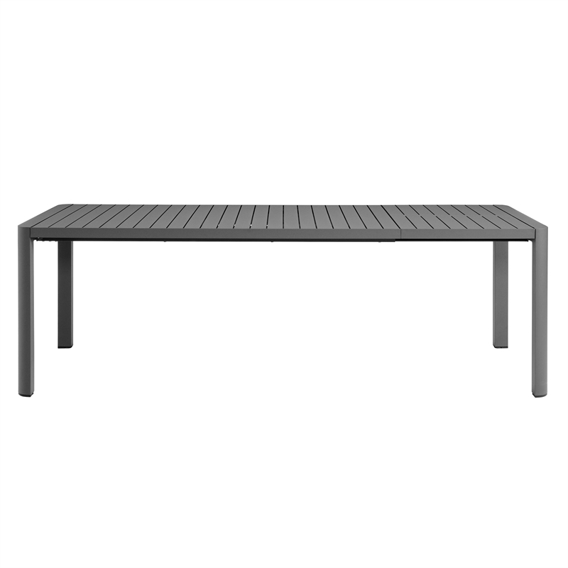 Tahoe Aluminum Extendable Dining Table in Gray