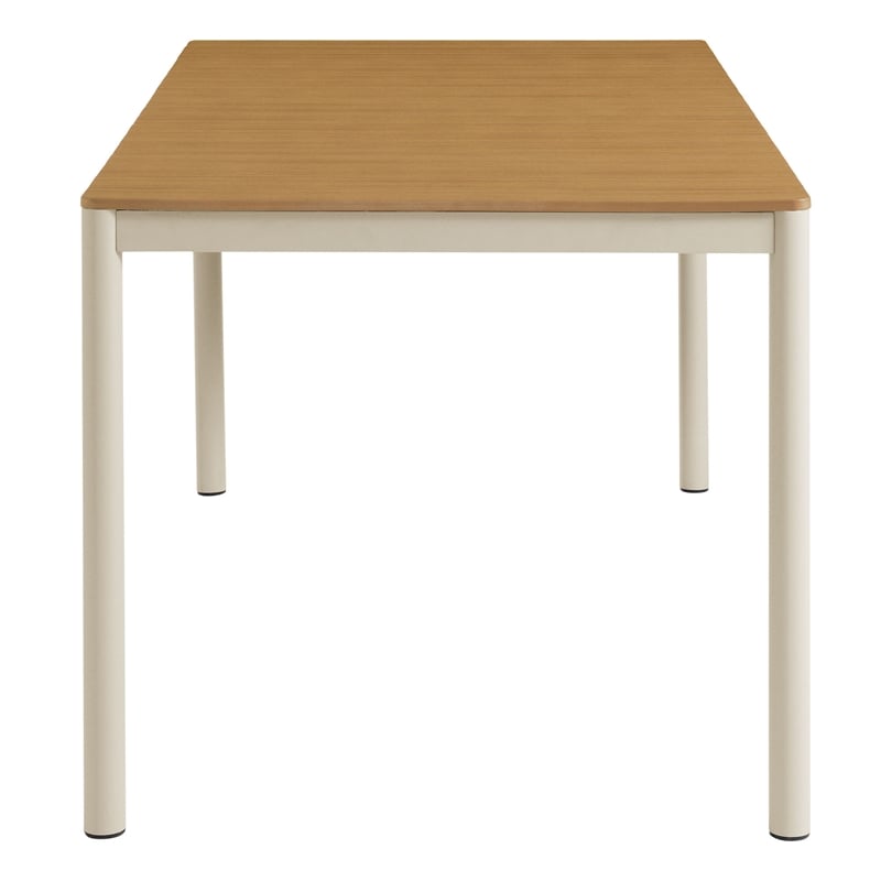 Finn Dining Table with Faux Wood Top in Natural