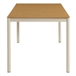 Finn Dining Table with Faux Wood Top in Natural