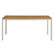 Finn Dining Table with Faux Wood Top in Natural