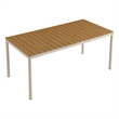 Finn Dining Table with Faux Wood Top in Natural
