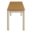 Finn Bench with Faux Wood Top in Natural