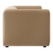 Modaway Leif Performance Velvet Upholstered Sofa in Taupe