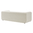 Modway Leif Boucle Fabric Upholstered Sofa in Pearl