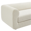 Modway Leif Boucle Fabric Upholstered Sofa in Pearl
