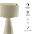 Gia Handwoven Cotton Thread Striped or Plain Table Lamp in Natural