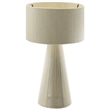 Gia Handwoven Cotton Thread Striped or Plain Table Lamp in Natural