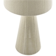 Gia Handwoven Cotton Thread Striped or Plain Table Lamp in Natural