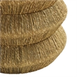 Maris Seagrass and Wood End Table in Walnut Natural