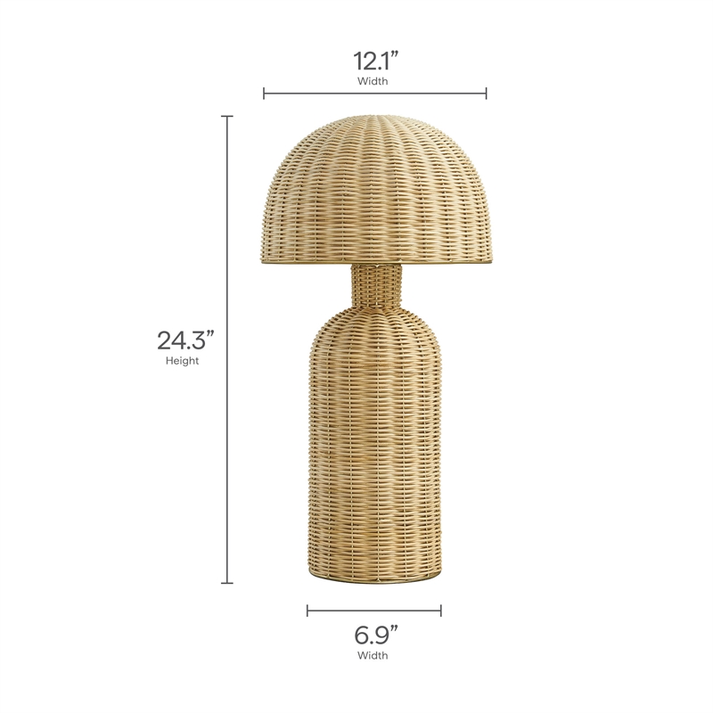 Briar Rattan Table Lamp in Natural