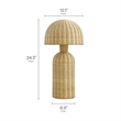 Briar Rattan Table Lamp in Natural