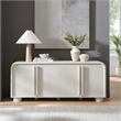 Bellamy Curved 4-Door Sideboard Cabinet in Ash