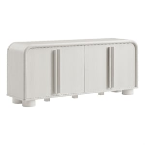 Bellamy Curved 4-Door Sideboard Cabinet in Ash