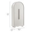 Bellamy Tall Arched Storage Cabinet in Ash