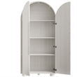 Bellamy Tall Arched Storage Cabinet in Ash