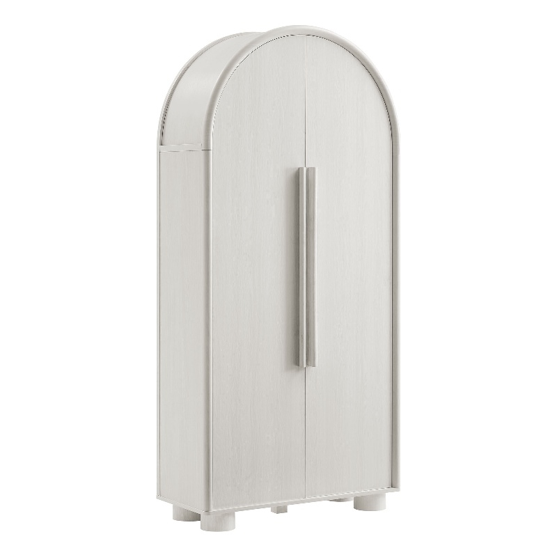 Bellamy Tall Arched Storage Cabinet in Ash