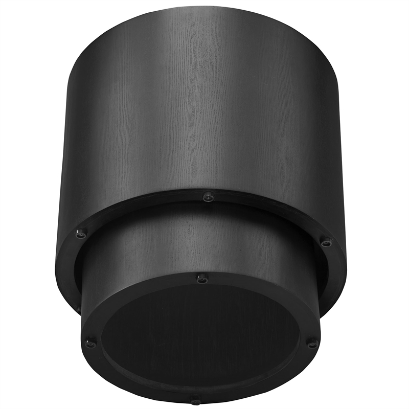 Amani Round Nesting Coffee Tables Set of 2 in Black