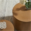 Amani Round Nesting Coffee Tables Set of 2 in Natural