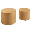 Amani Round Nesting Coffee Tables Set of 2 in Natural