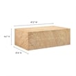 Jordana Square Plinth Indoor - Outdoor Patio Concrete Coffee Table