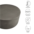 Brion Round Indoor - Outdoor Patio Concrete Coffee Table in Gray