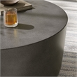 Brion Round Indoor - Outdoor Patio Concrete Coffee Table in Gray