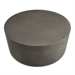 Brion Round Indoor - Outdoor Patio Concrete Coffee Table in Gray