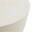 Brion Round Indoor - Outdoor Patio Concrete Coffee Table in White