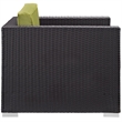 Gather Outdoor Patio Armchair in Espresso Peridot